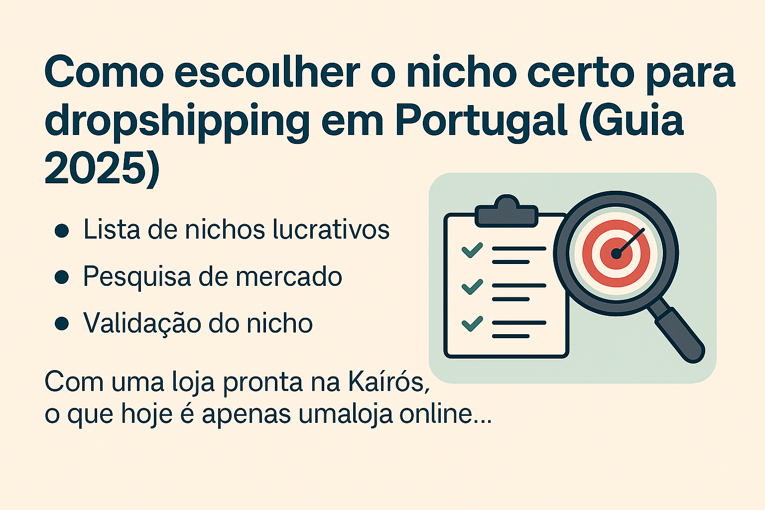 nicho-certo Como Escolher o Nicho Certo para Dropshipping em Portugal (Guia 2025)