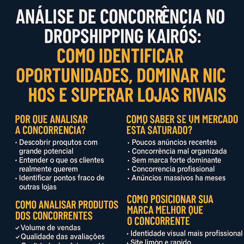 drops-6 Análise de Concorrência no Dropshipping Kairós: Como Identificar Oportunidades, Dominar Nichos e Superar Lojas Rivais
