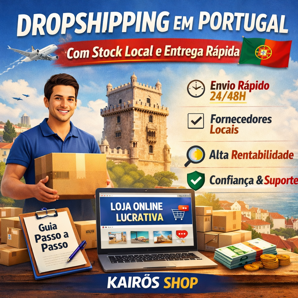 Logística rápida para dropshipping em Portugal com entregas 24/48h pela Kairós Shop