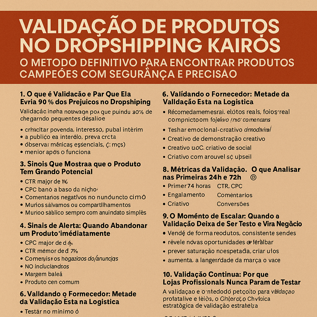 guia-4 Validação de Produtos no Dropshipping Kairós: O Método Definitivo para Encontrar Produtos Campeões com Segurança e Precisão