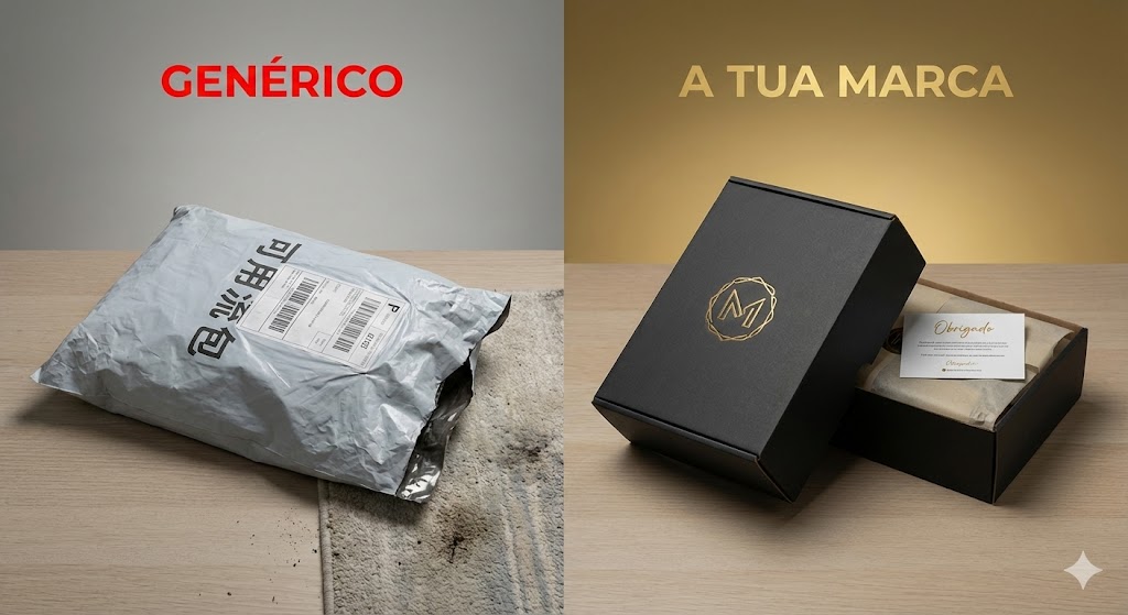 marca Cansado de Vender Produtos de Outros? O Guia Kairós para Criar a Tua Própria Marca (Private Label) e Entregar em 24h