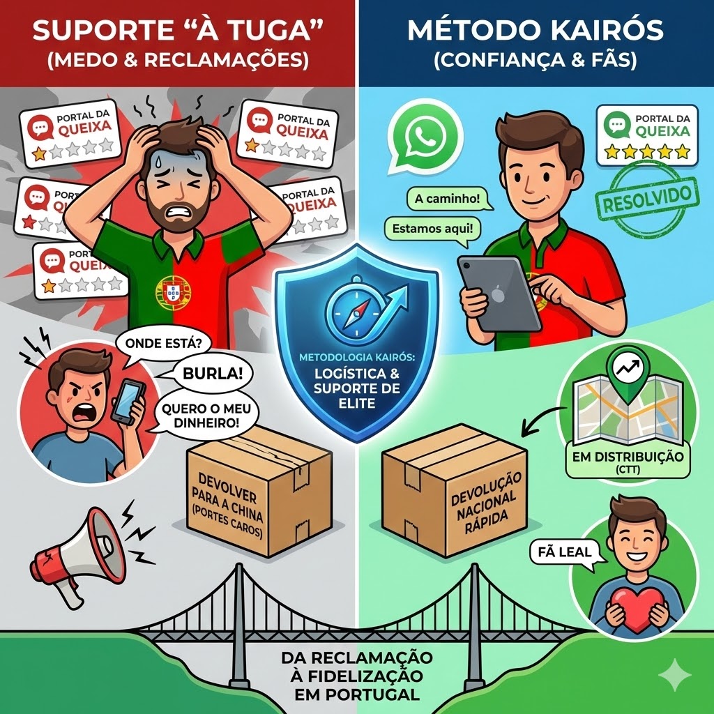 suporte-1 O Fim do "Chega em 20 Dias": Como Ter Logística de "Amazon" no Teu Dropshipping e Destruir a Concorrência com Envios Rápidos (Guia de Agentes e 3PL)